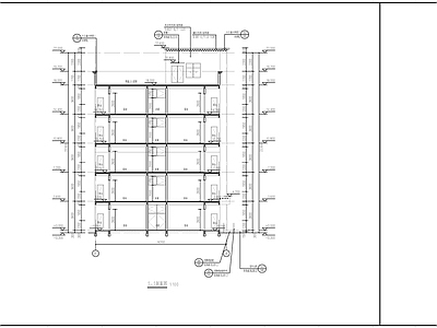 现代中式其他建筑 藏式学生楼 施工图