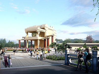中式新中式古建 古建景观 古建雕塑 古建