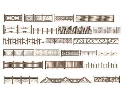 新中式其他景观 护栏 围栏