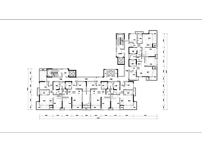 现代住宅楼建筑 高品质小户型安置 施工图