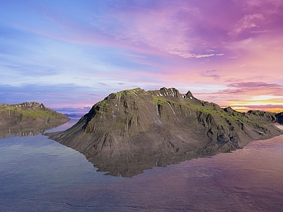 现代其他景观 岛屿 小岛 山脉