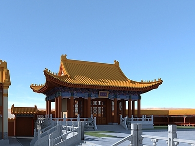 中式古建 古建寺庙