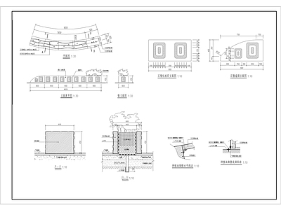 现代公园景观 广场小品 施工图