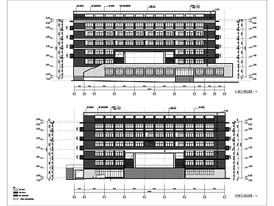 现代学校建筑 教学综合楼建施图 施工图