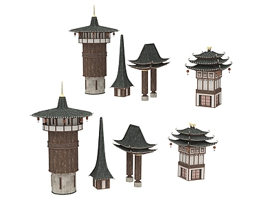 现代古建 建筑 古建筑