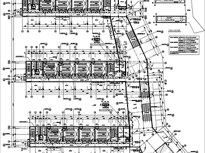 现代学校建筑 中学教学楼建施 施工图