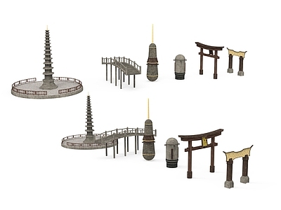 现代古建 建筑 古建筑