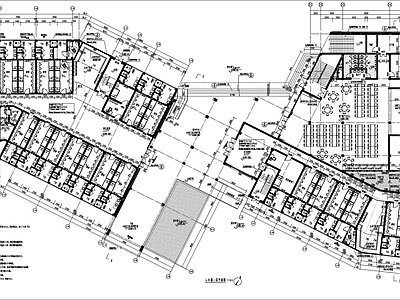 现代其他居住建筑 食堂楼建施 施工图