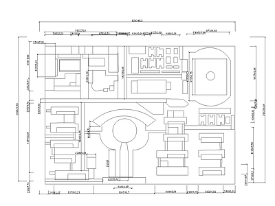 学校建筑 平面图 施工图
