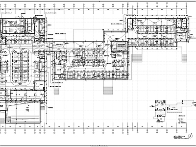 现代学校建筑 地下车库 建筑全套 施工图