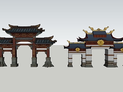 新中式中式牌坊牌楼 古建牌坊 精致牌坊 牌坊牌楼 中式牌坊