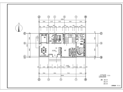 现代别墅建筑 三层大户型别墅建 施工图