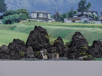 现代假山 假水景