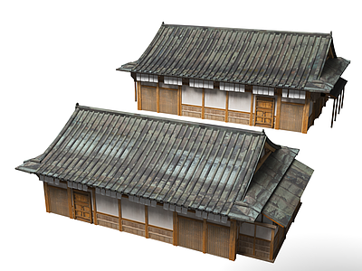 日式中式古建 中式建筑 日式建筑 日式住宅 古代建筑 日式店铺