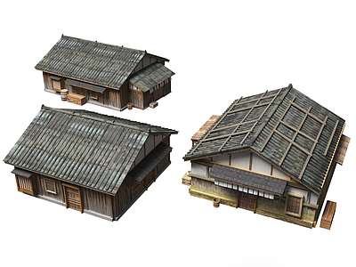 日式中式古建 古代建筑 日式木屋 日式建筑 中式建筑 日式住宅