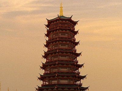 中式古建 古建塔