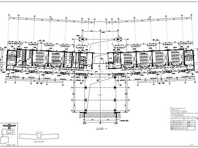 现代学校建筑 教学楼平面图 施工图