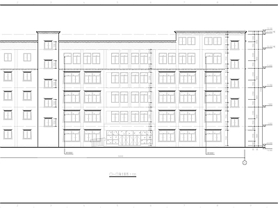 中式学校建筑 藏式教学楼 施工图
