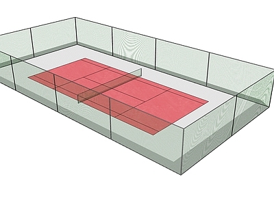 现代其他小品 网球场