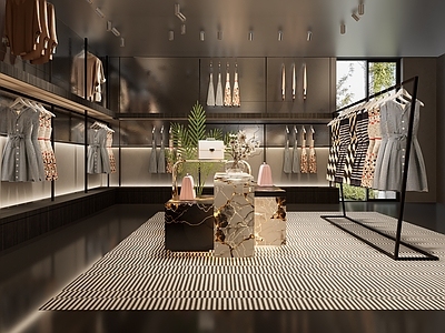现代轻奢服装店 女装店 男装店 箱包店