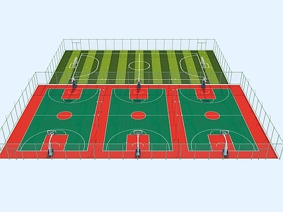 运动器材 篮球场 足球场