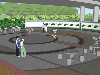 现代景观公园 桥下公园08