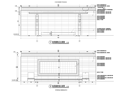 现代廊架 廊架 施工图