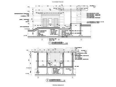 现代廊架 廊架 施工图