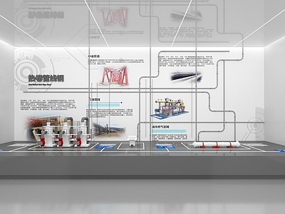 工业其他展厅 现代科技工业展厅 炼钢工厂器械