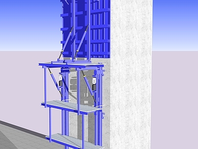 现代工业其他工业建筑 液压爬模 爬模机 桥梁墩柱 模版 桥梁施工