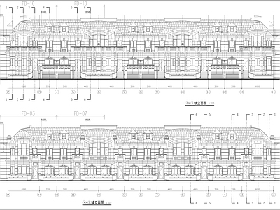 现代别墅建筑 联排建筑 独栋别墅 洋房别墅 施工图