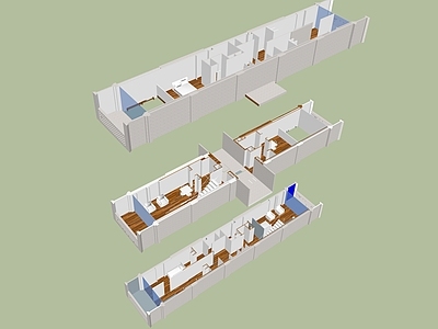 现代轻奢多层住宅 公寓建筑 室内 现代建筑 室内空间 高层建筑