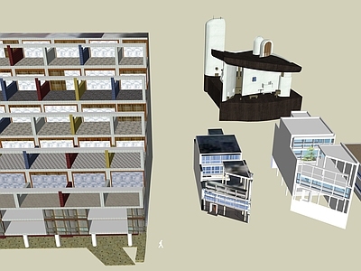 现代轻奢风格建筑 特色建筑 现代建筑 柯布西耶 大师建筑