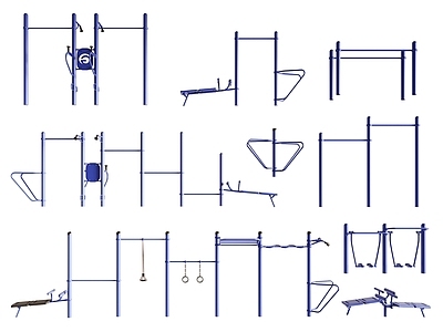 运动器材 健身器材 运动器械 公共设施 单双杠
