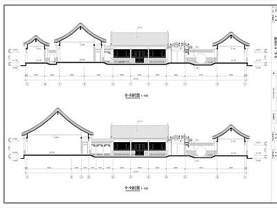 中式四合院 四合院自建房 施工图