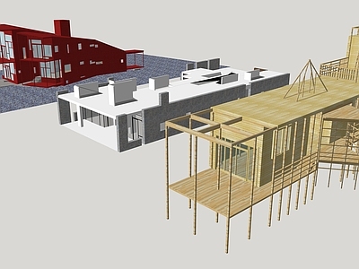 现代轻奢风格建筑 现代建筑 大师建筑 公共建筑