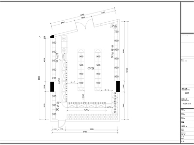 现代其他商业空间 药店平面布局图 药店 施工图