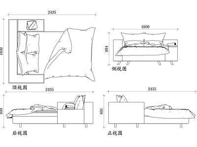 现代沙发 双人设计 双人结构 双人材质 双人尺寸 双人功能 施工图