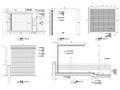 现代廊架 廊架 施工图