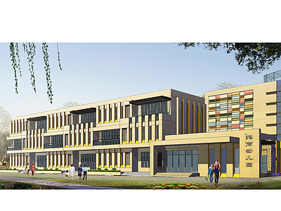 现代幼儿园建筑 3层幼儿 施工图