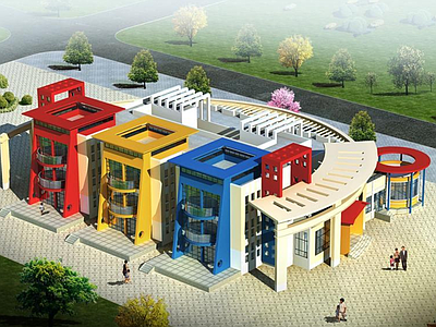 现代幼儿园建筑 3层幼儿 施工图