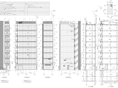 现代住宅楼建筑 高层建筑住宅楼 建筑 大厦 施工图