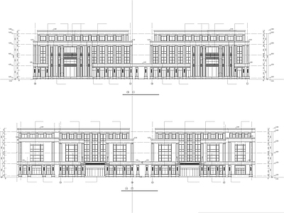 现代住宅楼建筑 多层建筑 住宅建筑 办公建筑 会所 施工图