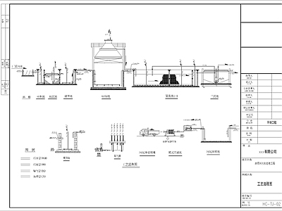 水处理 酒厂污施工 施工图
