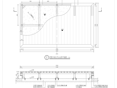 现代庭院 枯山水木做法 施工图