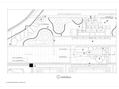 现代庭院 枯山水汀步详图 施工图