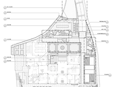 现代庭院 尺寸物料标高 施工图