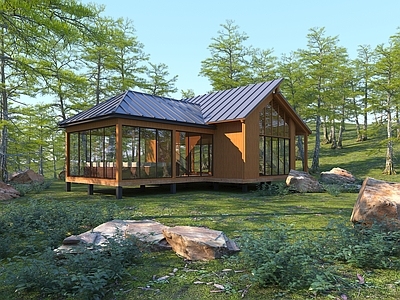 现代木屋 林中木屋 度假木屋 公园景观木屋 休息驿站