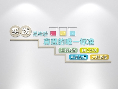 现代挂件 学校实验室文化 实验室墙饰 实验室背景墙 实验室宣传文化 学校实验室