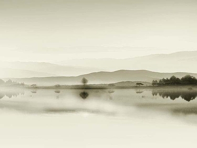 新中式禅意硬包 墙体背景墙画 山水硬包 硬包图案 艺术硬包 硬包背景墙